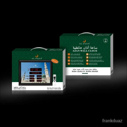 Ready Stock Prayer, Azan, Reminder, Prayer Desk Clock, Qibla Direction Display Hijri Gregorian Clock