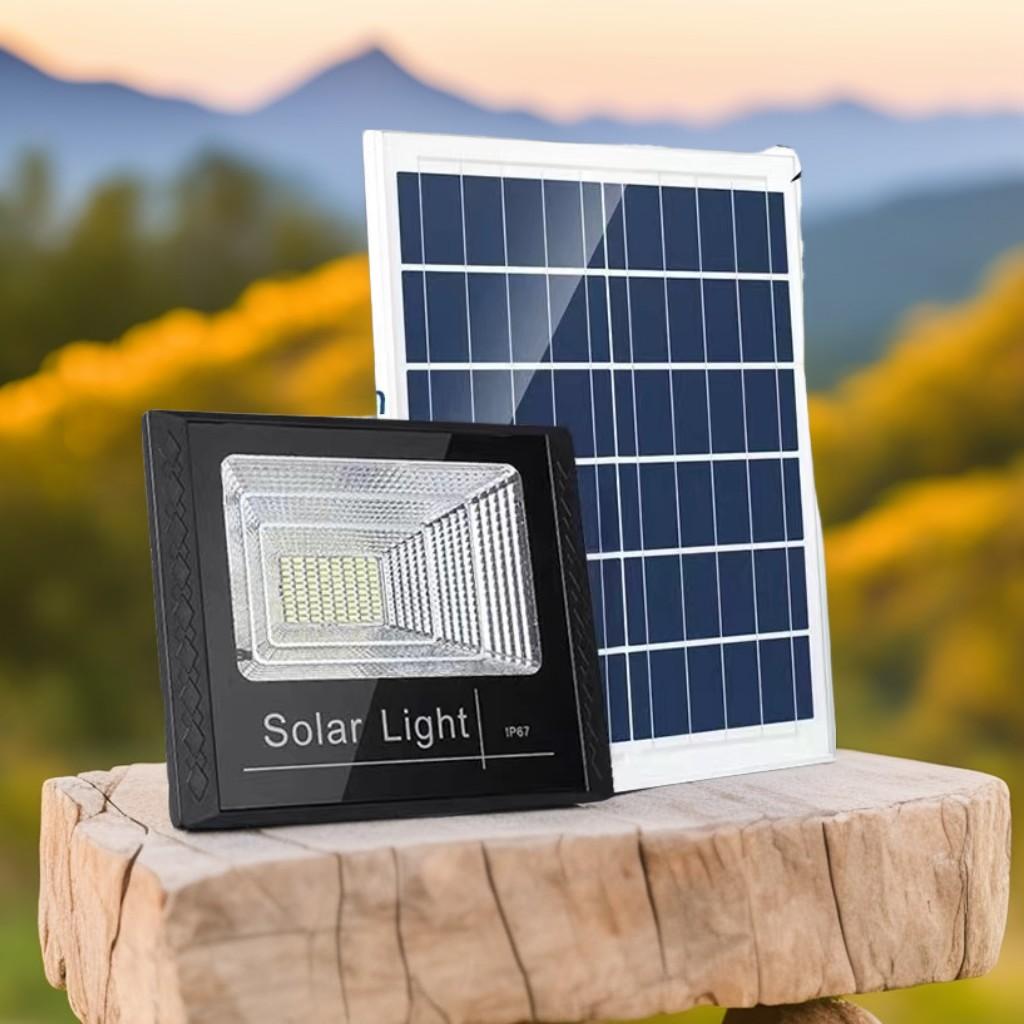 【READY STOCK】MEM solar light outdoor lighting 1600W Solar Spotlight lampu solar IP67 Waterproof solar led Street light