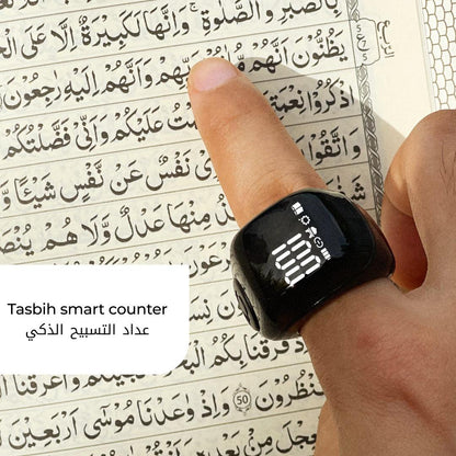 Ready stock Flex advance! Authorized ori Iqibla Smart Tasbih Tally Counter Ring for Muslims Zikr Ring Max count 9999 Large Screen