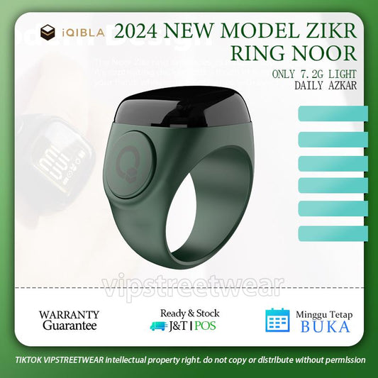 2024's Local seller Smart ring Cincin zikr ring IQIBLA Noor tasbeeh ring  Max count 9999 bluetooth connect larger digital