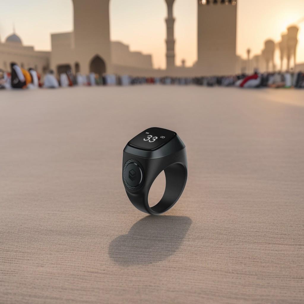 (Local Stock) Smart Tasbih Tally Counter Ring for Muslims Zikr Ring Digital Tasbeeh 5 Prayer Time