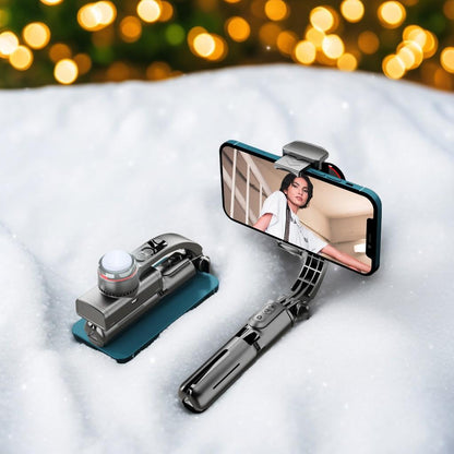 DJ READY STOCK L18S MINI Original GIMBAL STABILIZER L08 Mobile phone stabilizer anti-shake handheld PTZ video shooting Vlog tripod