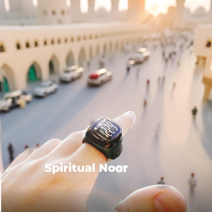2024's Cincin zikr ring IQIBLA Noor tasbeeh ring Local seller Smart ring Max count 9999 bluetooth connect larger digital