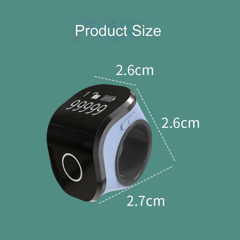 Second generation adjustable ring with lock, multi-channel, vibration reminder function, Muslim ring