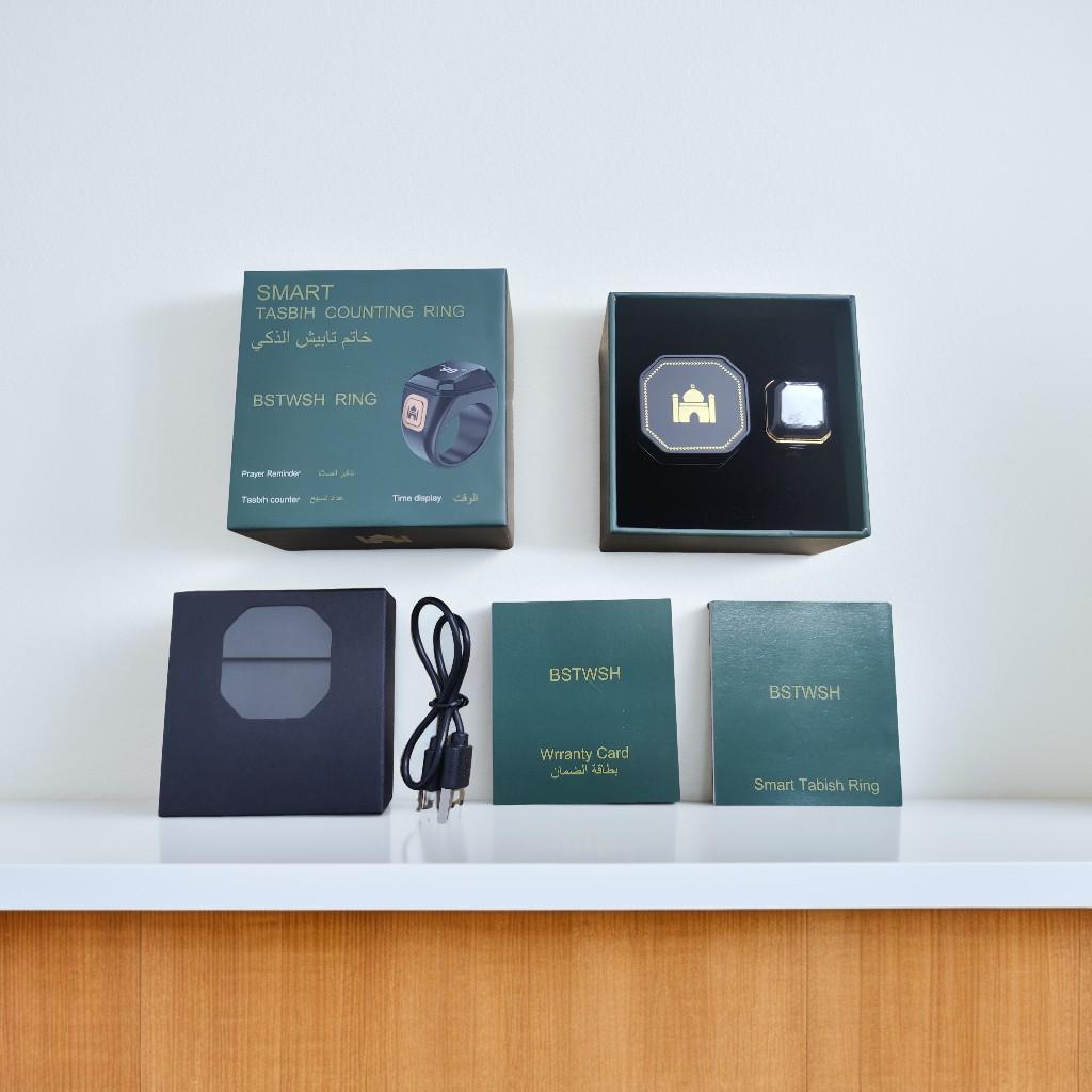 2024's Diamond OLED screen BSTWSH Smart tasbieh counter Jewel shaped integrated upper cover Exquisite storage box with metal frame