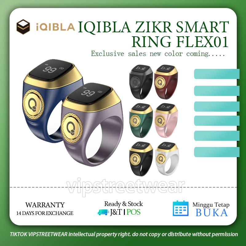 (Local Stock)High Grade smart ring Iqibla Digital Tally Counter Ring for home OLED Digital Tasbeeh 5 remind Time Ring MY local seller