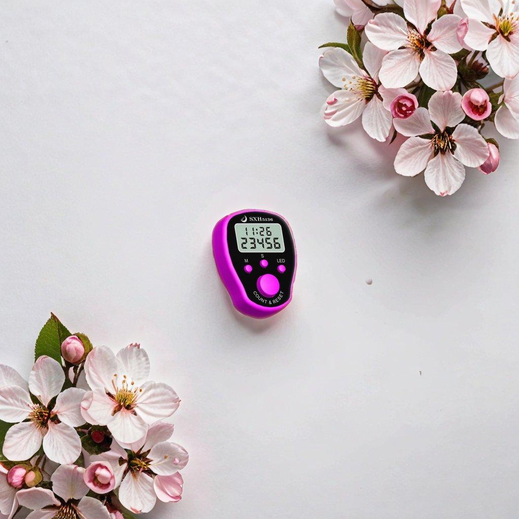 DJ READY STOCK!Tasbih Digital LED Mini Finger Zikir Tally Counter 100 Beep Islamic Muslim Prayer Beads Plain Colour