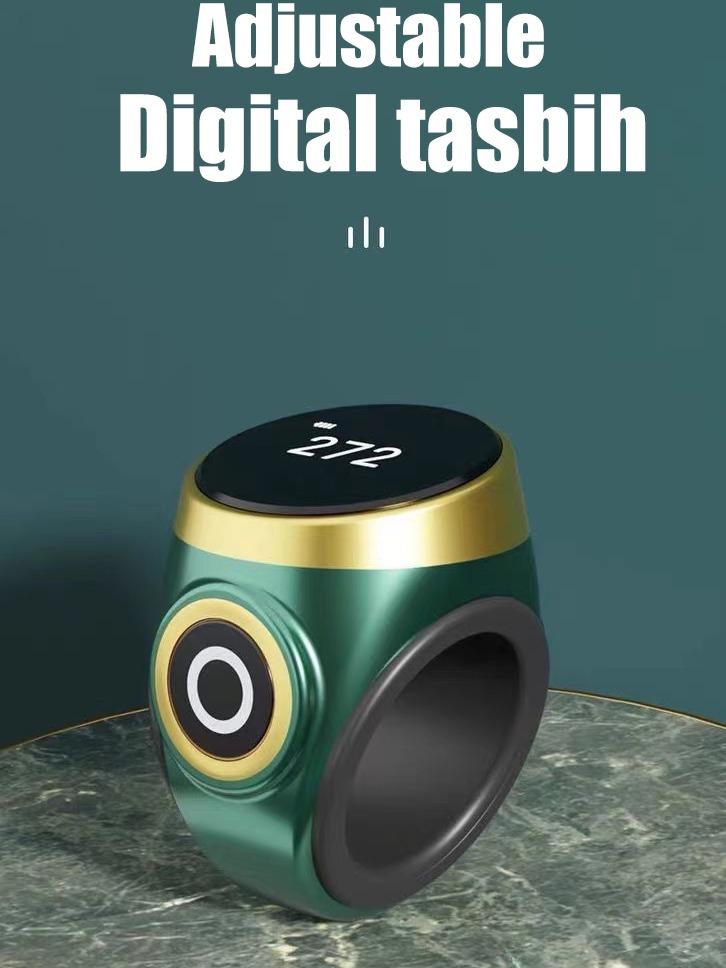 Smart Tasbih Tally Counter Ring for Muslims Zikr Digital Tasbeeh