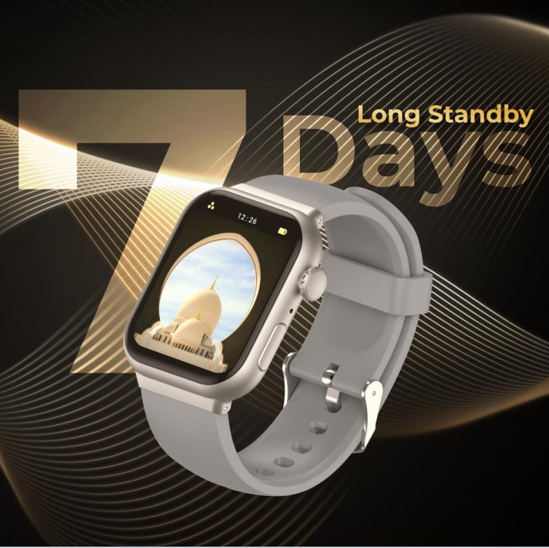 2025's Newest Iqibla Quran Watch S1 Jam Tangan Azan IQibla Solat Kiblat Digital Muslim Islamic Prayer health Watch
