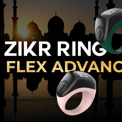 Ready stock Flex advance! Authorized ori Iqibla Smart Tasbih Tally Counter Ring for Muslims Zikr Ring Max count 9999 Large Screen