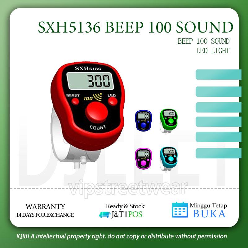 DJ READY STOCK!Tasbih Digital LED Mini Finger Zikir Tally Counter 100 Beep Islamic Muslim Prayer Beads Plain Colour