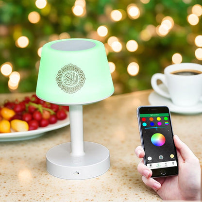 5 Colors Azan Clock ALQuran Radio Lampu Mushroom LED Touch Lamp Al-Quran speaker Night Light Bedside Lamp Table Lamp desk lamp desk lamp
