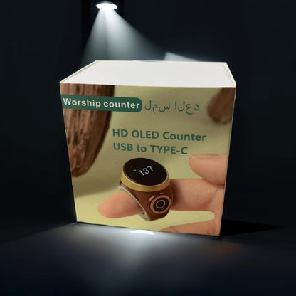 Smart Tasbih Tally Counter Ring for Muslims Zikr Digital Tasbeeh