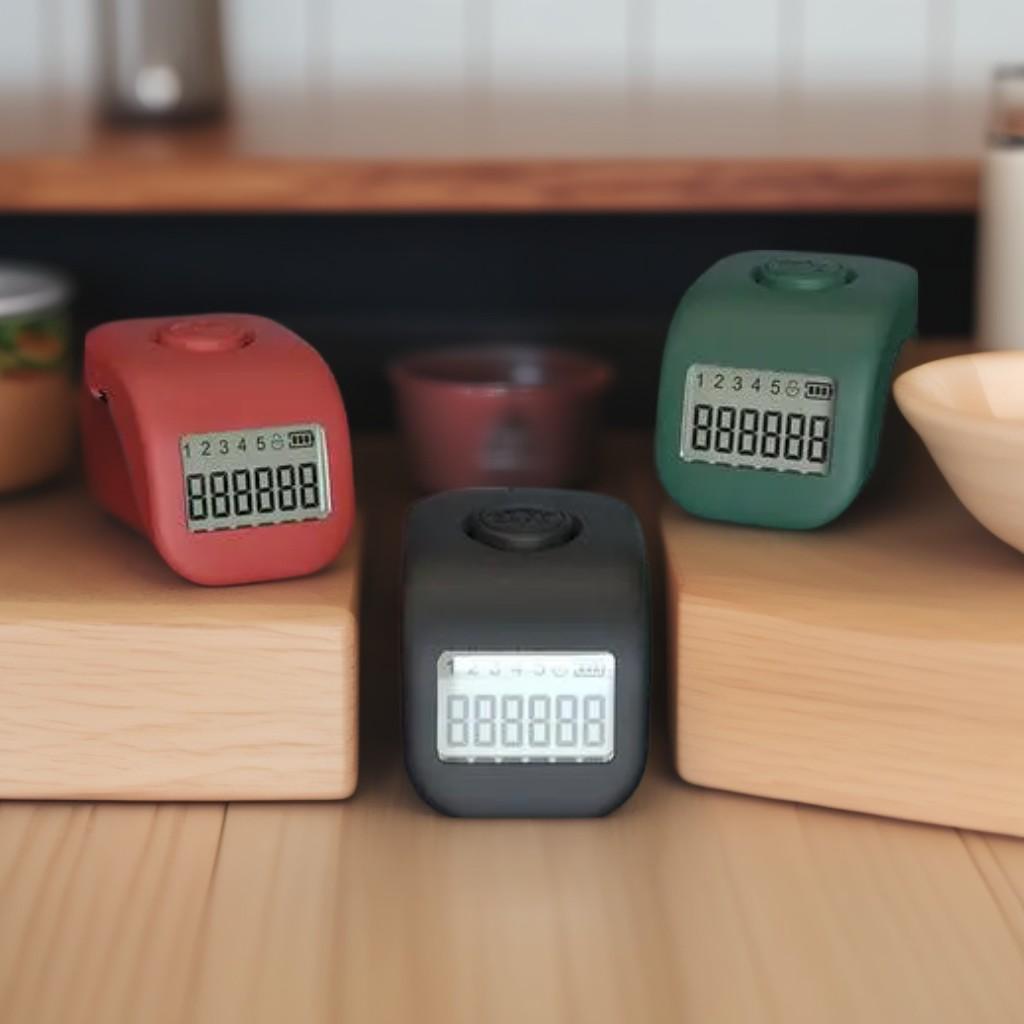 Ready stock! LCD Hand Finger  Electronic Tasbih Digital Display Tally Muslim Counter Gift for Pray Rechargeable KPTS