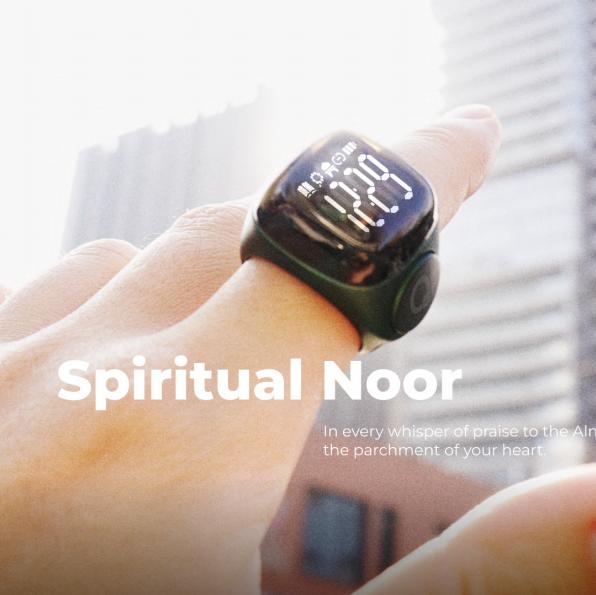 2024's Cincin zikr ring IQIBLA Noor tasbeeh ring Local seller Smart ring Max count 9999 bluetooth connect larger digital