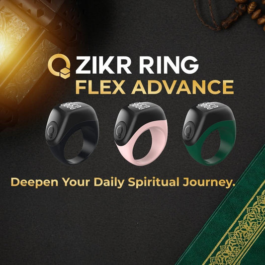 Ready stock Flex advance! Authorized ori Iqibla Smart Tasbih Tally Counter Ring for Muslims Zikr Ring Max count 9999 Large Screen